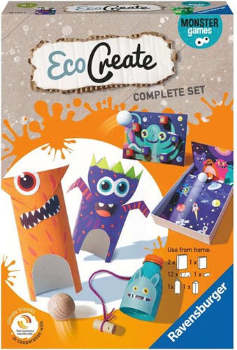 Ravensburger Monster Games knutselpakket - EcoCreate upcycling speelgoed