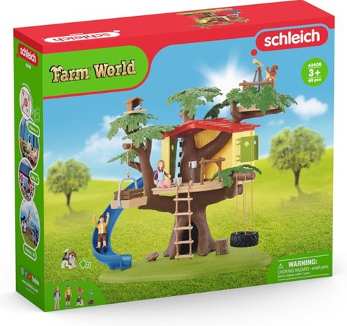 Schleich Farm World Baumhaus Spielset - Abenteuerliches Bauernhof Spielzeug