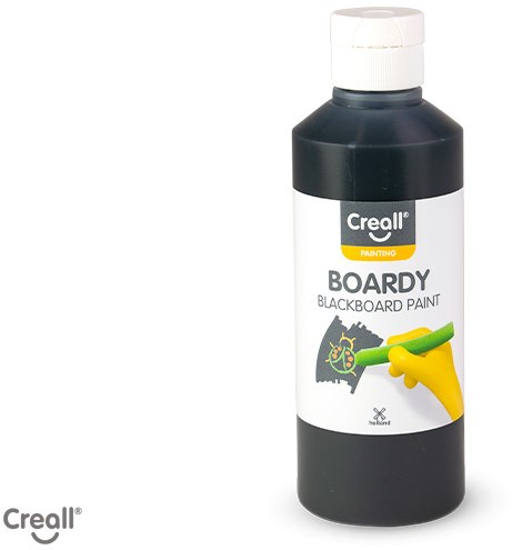 Creall schoolbordverf zwart 250 ml - creatieve verf voor krijtborden