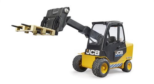 Bruder JCB Teletruck Spielzeug Gabelstapler mit Palette 1:16 Baufahrzeug-2