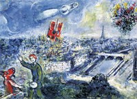 Eurographics Puzzle Kunst Le Bouquet de Paris Marc Chagall 1000 Teile