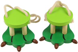 BigJigs Holz Stelzen - Krokodil Spielzeug Balance
