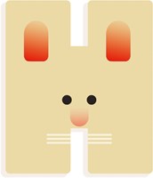 Djeco houten letter H - grafische dierenletter kinderkamer decoratie