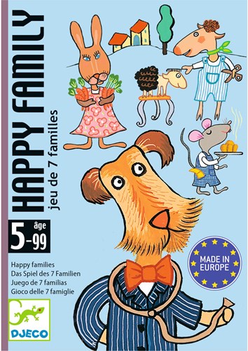 Djeco Kartenspiel Happy Family - FSC MIX - Quartettspiel Tiere-3