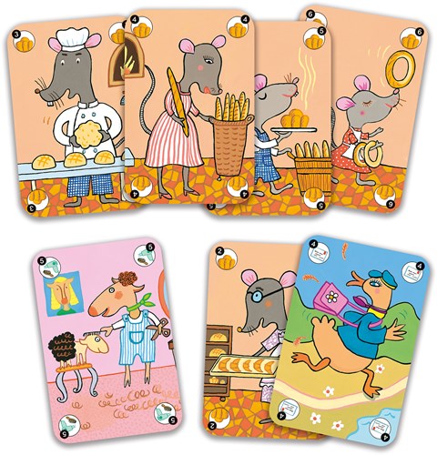 Djeco Kartenspiel Happy Family - FSC MIX - Quartettspiel Tiere