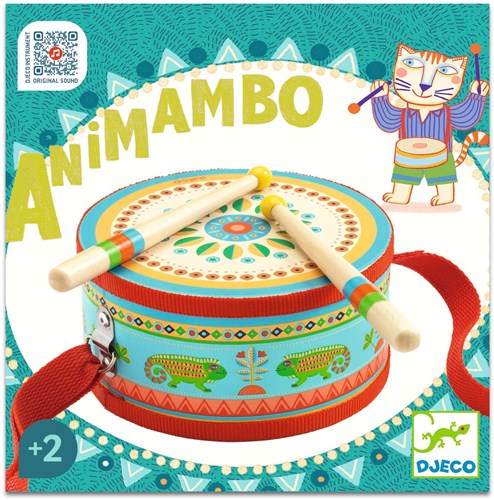 Djeco animambo Handtrommel - FSC Holzinstrument für Kinder Musik-3