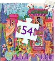 Djeco Puzzle Märchenschloss - Silhouettenpuzzle 54 Teile FSC Karton-2