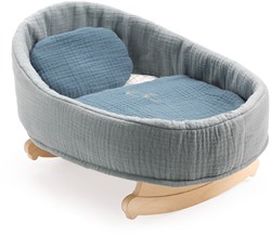 Djeco poppenwieg Blue Dream - houten schommelwieg accessoire