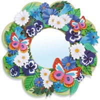 Djeco Mosaike & Sticker Pretty Flowers - Kreatives Spiegeldeko-Set für Kinder-3