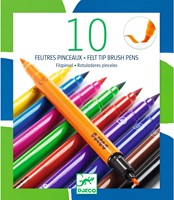 Djeco Filzstifte 10 Stück - doppelseitige Brush Pens - Classic-3