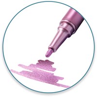 Djeco Farben Metallic Marker 6 Stück Filzstifte Kreativ Zeichnen-3