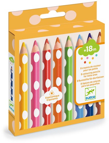 Djeco kleurpotloden 8 stuks voor kinderen - FSC hout-3