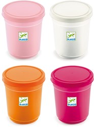 Djeco Knete 4 Töpfe Sweet - Modelliermasse für Kinder