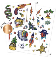 Djeco tattoo Bang Bang - tijdelijke tatoeages voor kinderen FSC MIX