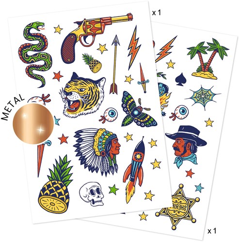 Djeco tattoo Bang Bang - tijdelijke tatoeages voor kinderen FSC MIX