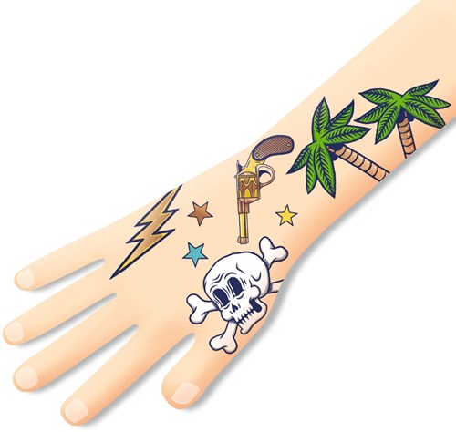 Djeco tattoo Bang Bang - tijdelijke tatoeages voor kinderen FSC MIX-2