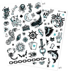 Djeco Tattoo Dark side - temporäre Kindertattoos FSC MIX