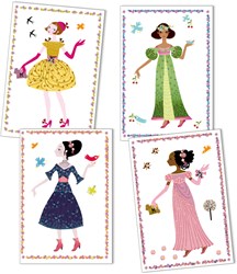 Djeco Sticker Kleider durch die Jahreszeiten - Bastelset für Kinder