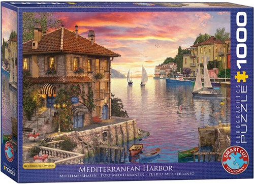 Eurographics Puzzle Port de la Méditerranée Dominic Davison 1000 Teile-2