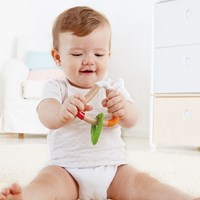Hape bijtring dubbel driehoekig BPA-vrij siliconen baby speelgoed-3