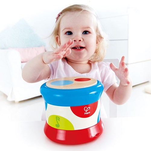 Hape babytrommel met licht en geluid - interactief muziekspeelgoed-3