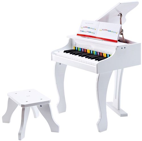 Hape Elektrisches Flügel-Kinderklavier - Weiß - Deluxe Spielzeugpiano-2