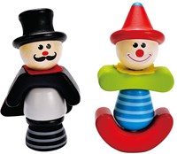 Hape Holz Stapelfiguren Zirkus - buntes nachhaltiges Spielzeug 10-teilig-2