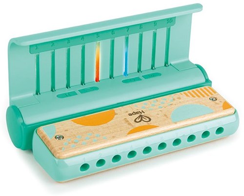Hape muziek speelgoed Leer-met-lichtjes Harmonica voor kinderen-2
