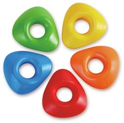 Hape driehoekige waskrijtjes - Easy-grip - 5 stuks - Multicolor