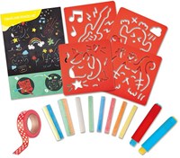 Hape Kreide und Schablonen Kunst Set Kinder Zeichnen Kreativ