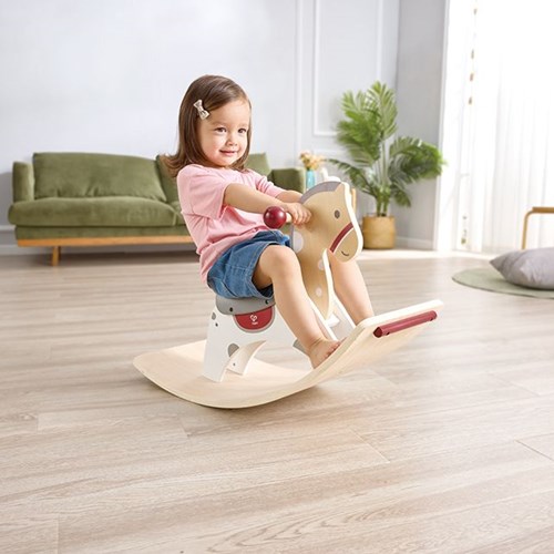 Hape hobbelpaard & balance board 2 in 1 houten speelgoed paard-2