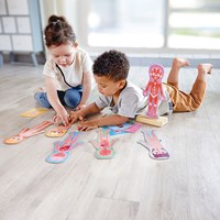 Hape Magnetisches Puzzle menschlicher Körper Lernspielzeug Kinder