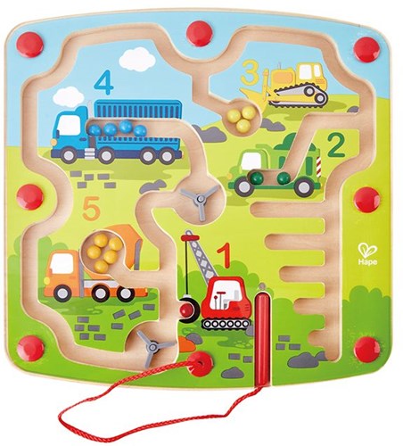Hape magnetisch doolhof bouw & getallen educatief speelgoed-2