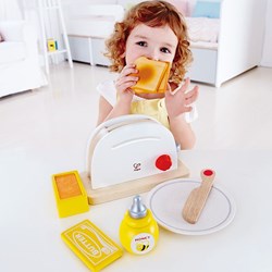 Hape houten keuken accessoires - broodrooster pop-up set