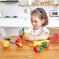 Hape houten fruit speelgoedset - educatief rollenspel speelgoed