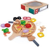 Hape Pizza Spielset Holzspielzeug mit Pizzakarton für Kinder-2