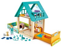 Hape Poppenhuis dierenarts houten speelset met accessoires-2