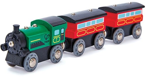 Hape stoom passagierstrein houten speelgoed treinset accessoire-2