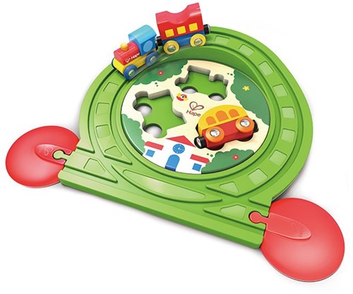 Hape treinbaan puzzel houten speelgoed educatief park-2
