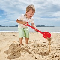 Hape strandschep speelgoed - zand schep rood - strandaccessoire