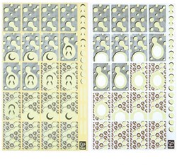 Hape knikkerbaan stickers glow in the dark - Cosmic decoratie