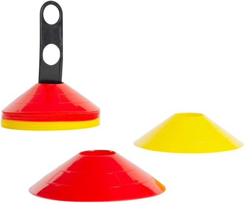 Megaform speelveld markeer set - 20 halve kegels - flexibel en duurzaam