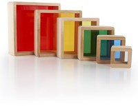 Guidecraft Regenbogen Stapelblöcke Pyramide Lernspielzeug Karton-3