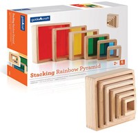 Guidecraft Regenbogen Stapelblöcke Pyramide Lernspielzeug Karton