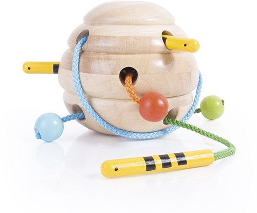 Guidecraft Bienenstock Lernspiel Fädelspiel mehrfarbig Karton-2