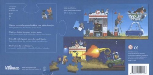 Querido puzzel Garage Gust karton dubbelzijdig 4+ kleurrijk speelgoed-2