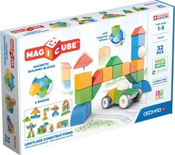 Geomag magnetisches Konstruktionsspielzeug Magicube 4 Formen Recycled World 32-teilig