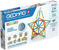 Geomag magnetisch constructiespeelgoed Supercolor Recycled 93 stuks