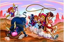 Eurographics puzzel Girl Power - Cowgirls - 100 stukjes karton