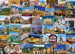 Eurographics puzzel Germany - Globetrotter - 1000 stukjes